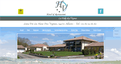 Desktop Screenshot of hotel-haiedesvignes.com
